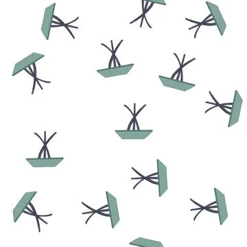 Pattern clean plastic table cartoon vector Stock Illustration