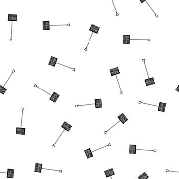 Pattern clean snow shovel cartoon vector Stockillustratie