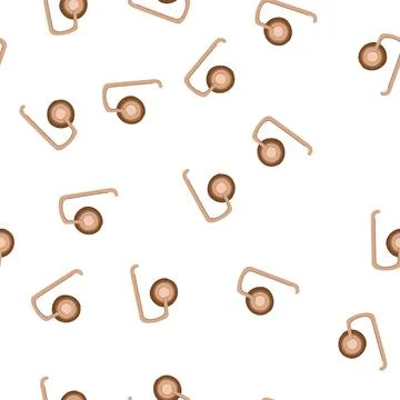 Pattern clean toilet paper holder cartoon vector Stock Illustration