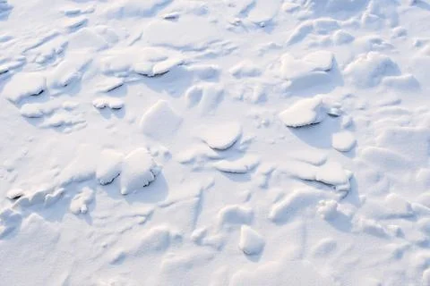 Pattern of clean white textured snow on a cold winter day Photos