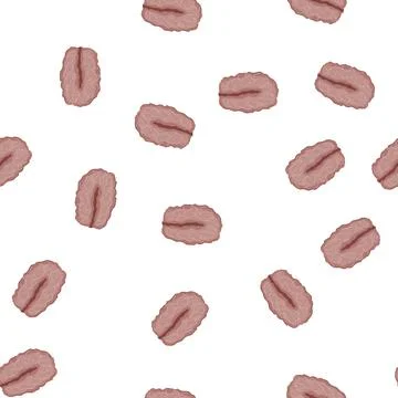 Pattern cleaning coconut fiber dish scrubber cartoon vector Stock Illustration