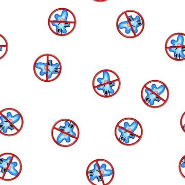 Pattern cleanser anti bacteria cartoon vector Stock Illustration