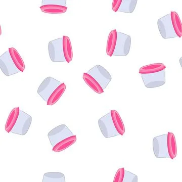 Pattern clear glass container cartoon vector Stock Illustration