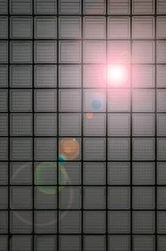 Pattern of clear white Glass wall surface with lens flare, Backgrounds Stock Illustration