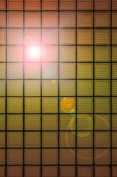Pattern of clear white Glass wall surface with lens flare, Backgrounds Stock Illustration