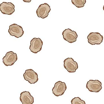 Pattern climate tree rings cartoon vector Illustrazione stock