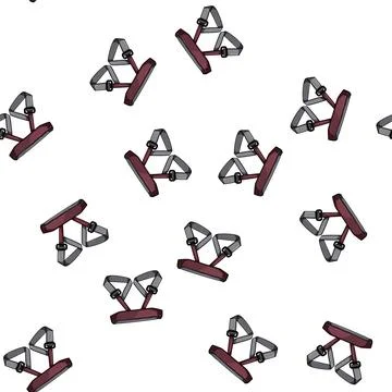 Pattern climber climbing harnesses cartoon vector Stock Illustration
