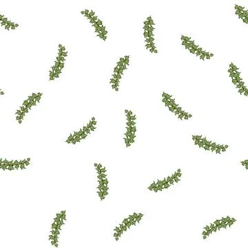 Pattern climbing green ivy cartoon vector Illustrazione stock
