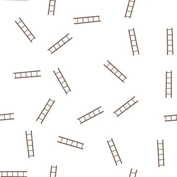 Pattern climbing step ladder safety cartoon vector イラスト素材