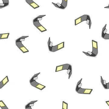 Pattern clipon book light cartoon vector Illustrazione stock