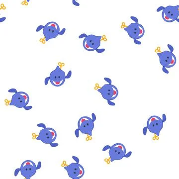Pattern clockwork wind up toy cartoon vector Illustrazione stock