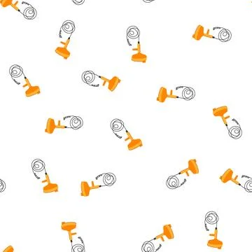 Pattern clog drain snake cartoon vector 库存插图