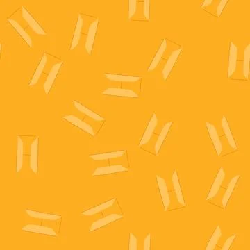 Pattern closed yellow paper envelope embodying concepts of receiving and send Illustrazione stock