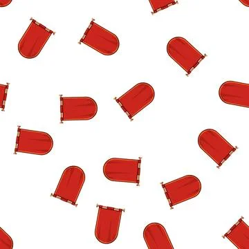 Pattern cloth royal flag cartoon vector Stock Illustration