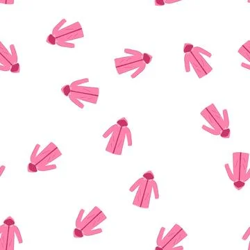 Pattern clothes rain jacket cartoon vector イラスト素材