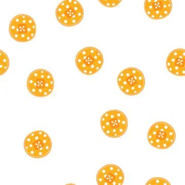 Pattern clothing sewing button cartoon vector Stock Illustration