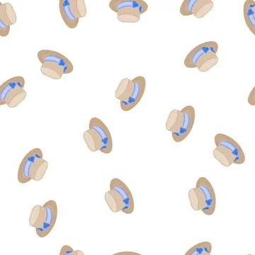 Pattern clothing straw hat cartoon vector Stock Illustration