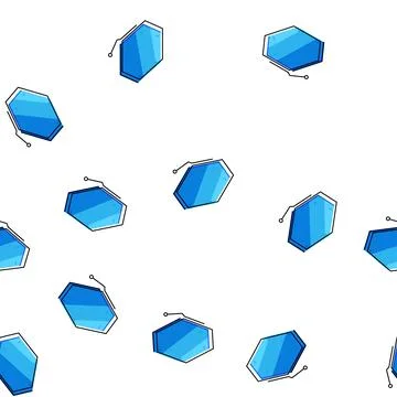 Pattern cloud callout shapes cartoon vector イラスト素材