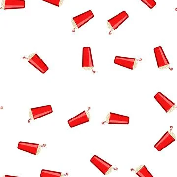 Pattern cocoa marshmallow cup cartoon vector 스톡 일러스트
