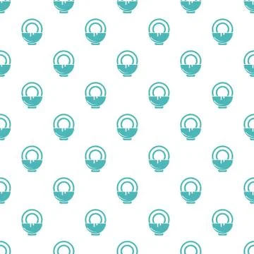 Pattern with coconut and milk for cosmetics. Stock Illustration