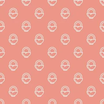 Pattern with coconut and milk for cosmetics. Stock Illustration