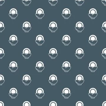 Pattern with coconut and milk for cosmetics. Illustrazione stock