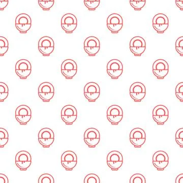 Pattern with coconut and milk for cosmetics. Illustrazione stock