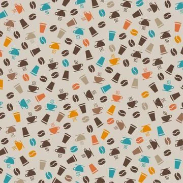 Pattern Coffee Stock Illustration
