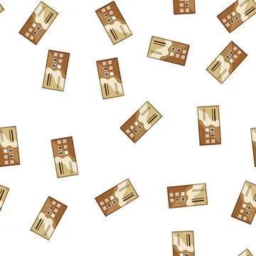 Pattern Coffee loyalty card offering customer reward program Stock Illustration