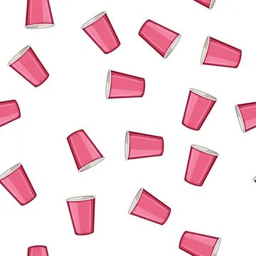 Pattern coffee paper cup cartoon vector イラスト素材