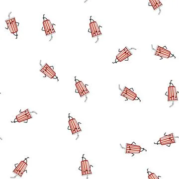 Pattern coffee soda cup character cartoon vector イラスト素材