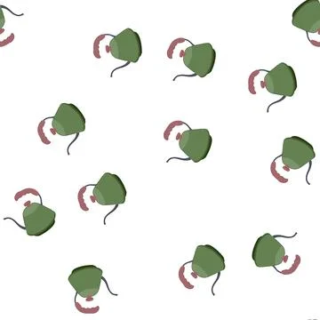 Pattern coffee steel drip kettle cartoon vector イラスト素材