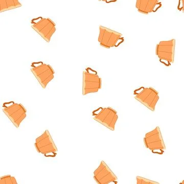 Pattern coffee vintage cup cartoon vector Stock Illustration