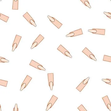 Pattern coffin nail shape cartoon vector Illustrazione stock