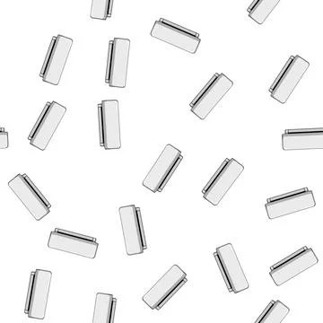 Pattern cold air conditioner cartoon vector 库存插图