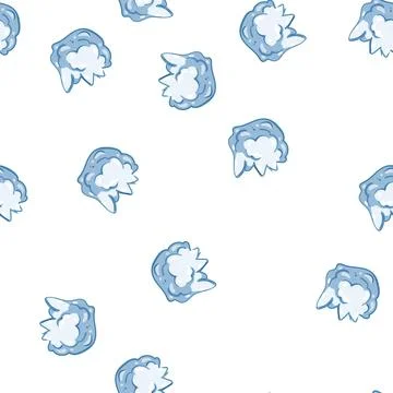 Pattern cold snowball cartoon vector Stockillustratie
