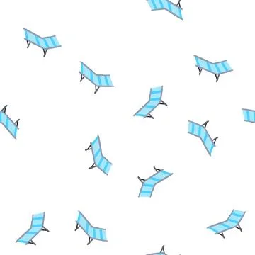 Pattern collapsible camping cot cartoon vector 库存插图