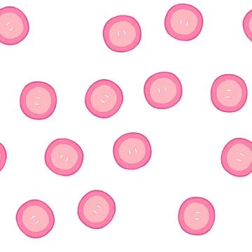 Pattern collection sewing button cartoon vector イラスト素材