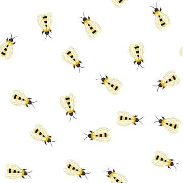 Pattern colony bee cartoon vector 스톡 일러스트
