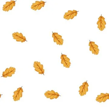 Pattern color autumn leaf cartoon vector Illustrazione stock