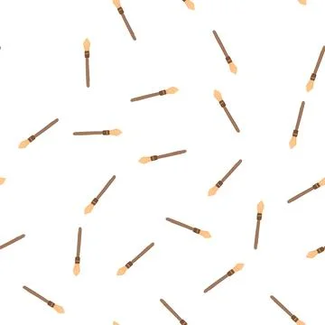 Pattern color brush paint tool cartoon vector Stock Illustration