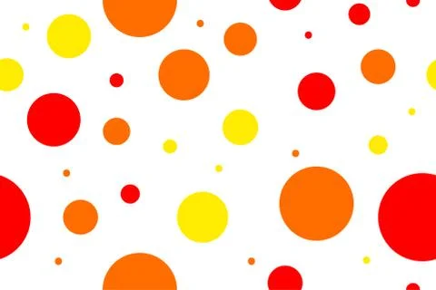 Pattern with color circles Stock Illustration