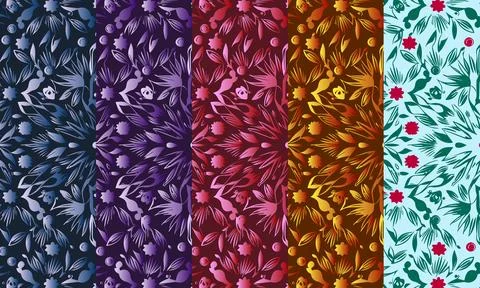 Pattern color combo pack 5 Stock Illustration
