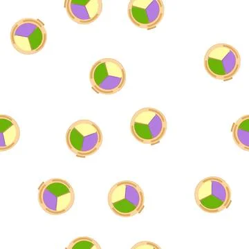 Pattern color eyeshadow face cartoon vector Stock Illustration