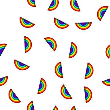 Pattern color rainbow cartoon vector イラスト素材