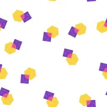 Pattern color risograph effect cartoon vector イラスト素材
