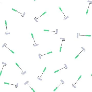 Pattern color roller paint cartoon vector Stock Illustration