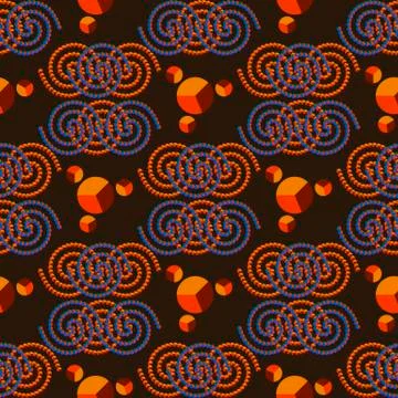 Pattern color spiral Stock Illustration