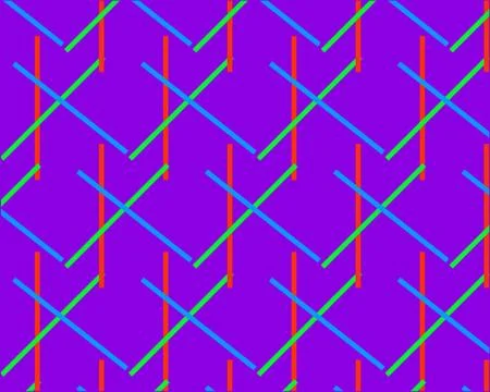 Pattern colored bright line on a blue background Stock Illustration