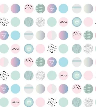 Pattern of colored circles Stock Illustration